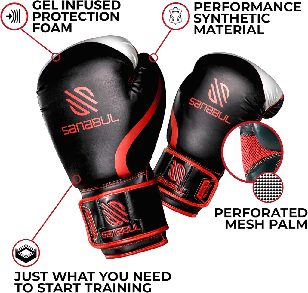 Essential Gel Boxing Kickboxing Punching Bag Gloves