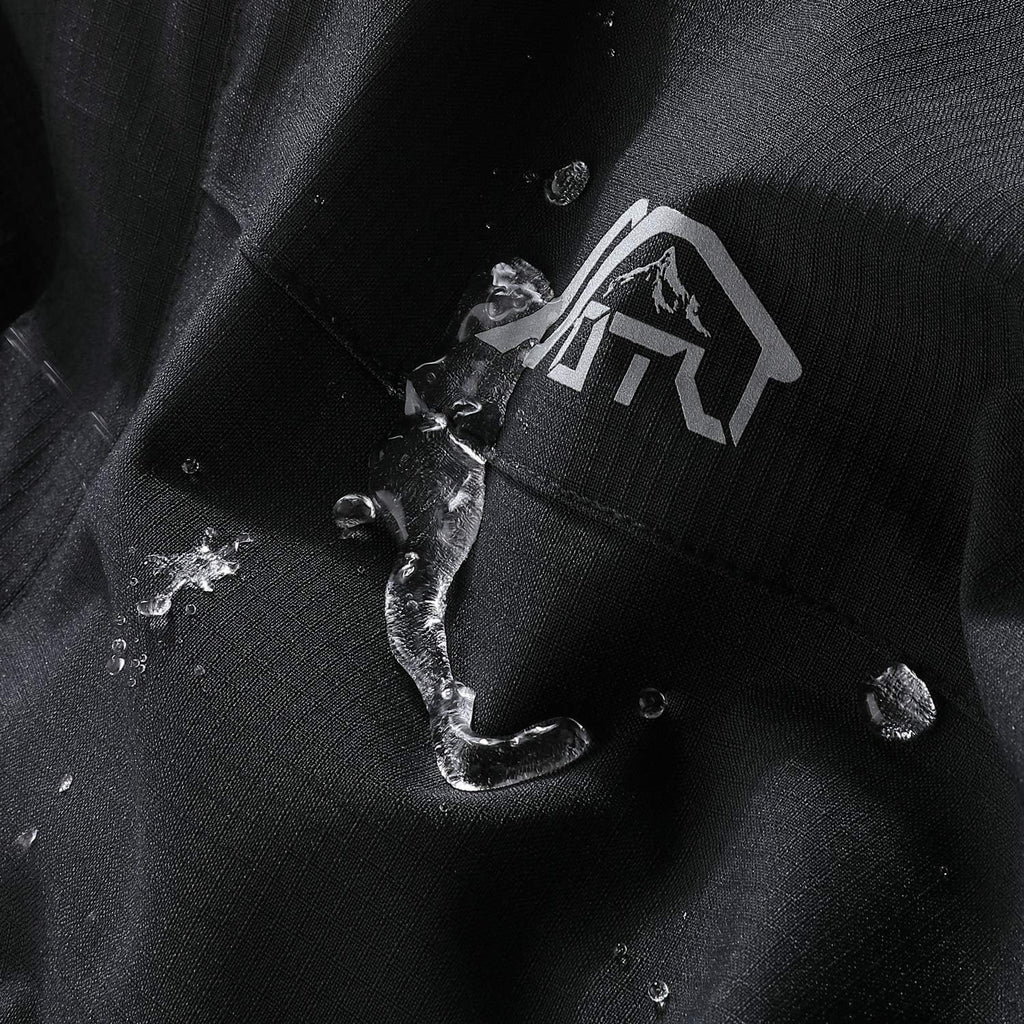 Men'S Lightweight Waterproof Hooded Rain Jacket Outdoor Raincoat Shell Jacket for Hiking Travel