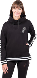 Women'S Fleece Hoodie Pullover Sweatshirt Funnel Neck