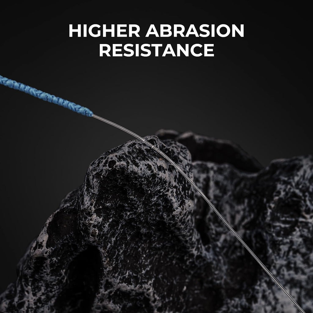 Fluorokote Fishing Line - 100% Pure Fluorocarbon Coated - 300Yds/274M 150Yds/137M Premium Spool - Upgrade from Mono Perfect Substitute Solid Fluorocarbon Line