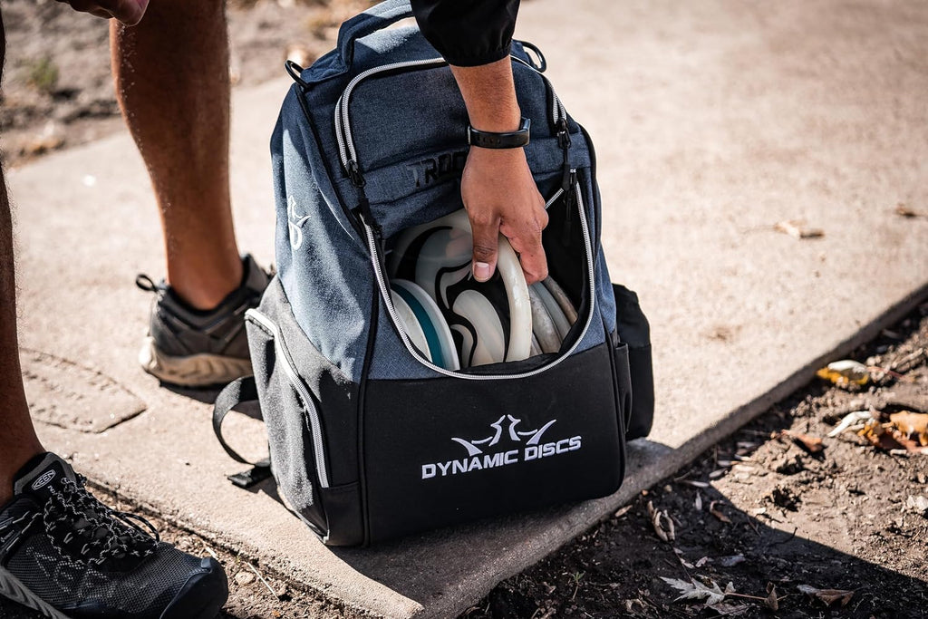 Trooper Disc Golf Backpack | Frisbee Disc Golf Bag with 18+ Disc Capacity | Introductory Disc Golf Backpack | Lightweight and Durable