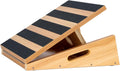 Professional Wooden Slant Board, Adjustable Incline Board and Calf Stretcher, Stretch Board - Extra Side-Handle Design for Portability